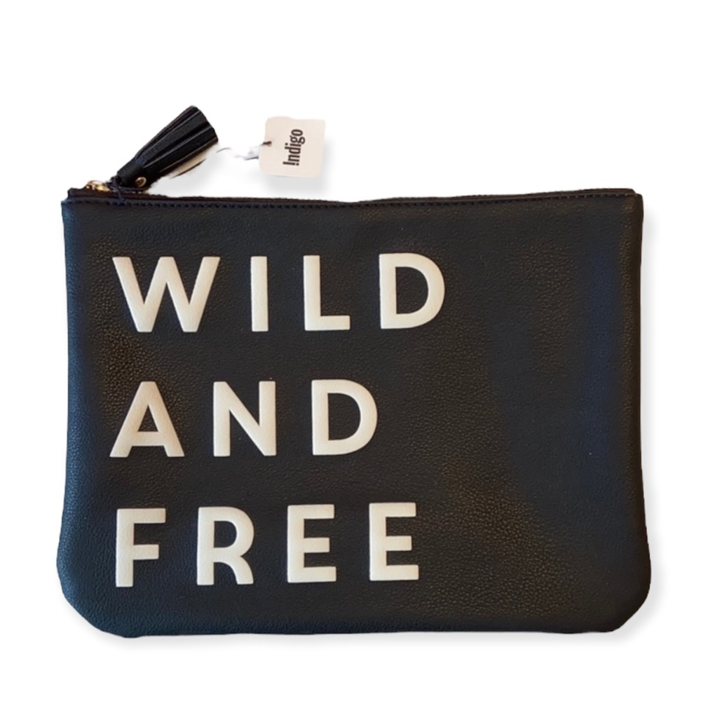 NWT Indigo Wild and free clutch/make up bag
